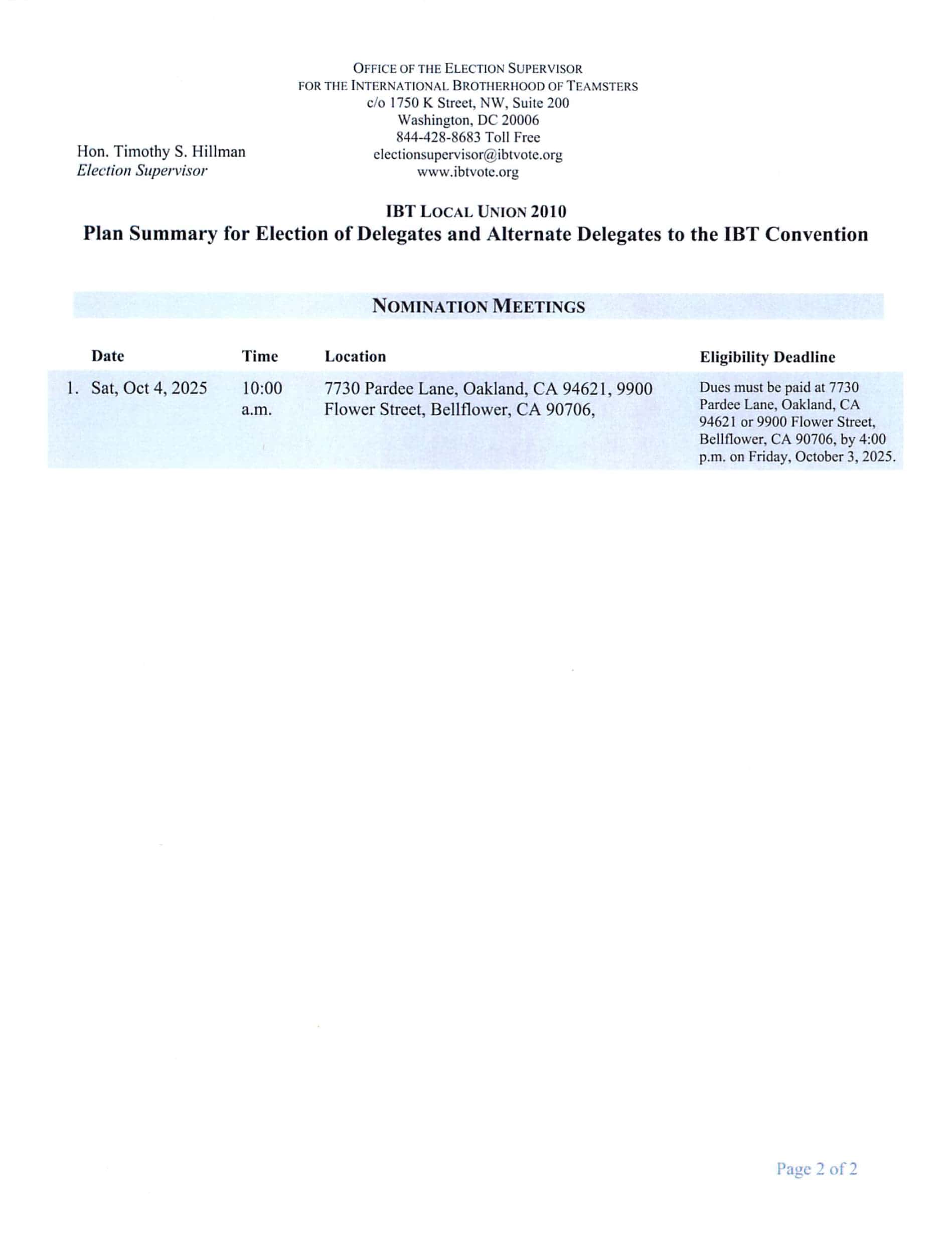 Corrected Plan Summary 2