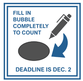 Local Union, IBT Delegates Election Ballots Hitting Mailboxes! 1 Fill in bubble