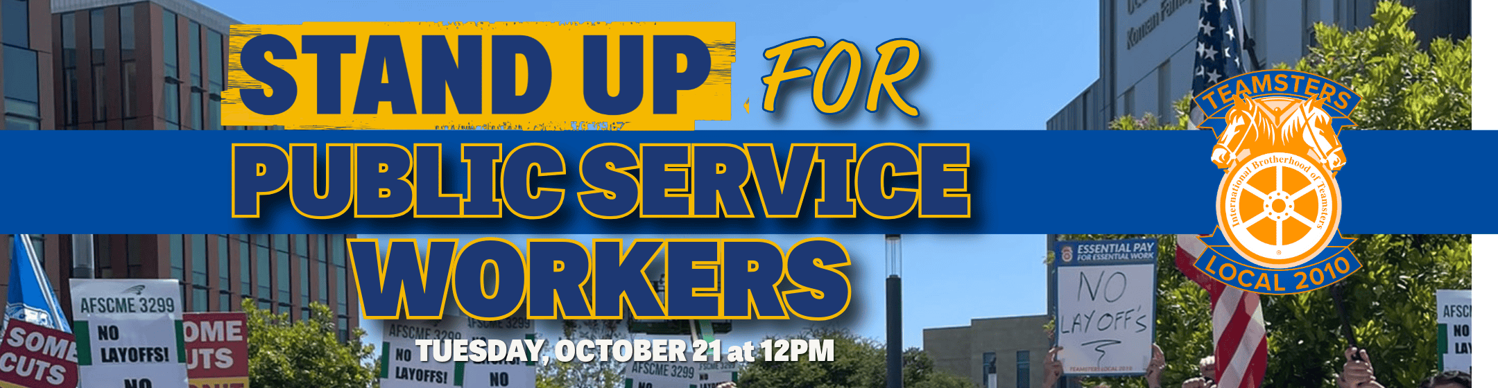 Stand Up For Public Service Workers Rally! 2 Public Services Rally Flyer 3