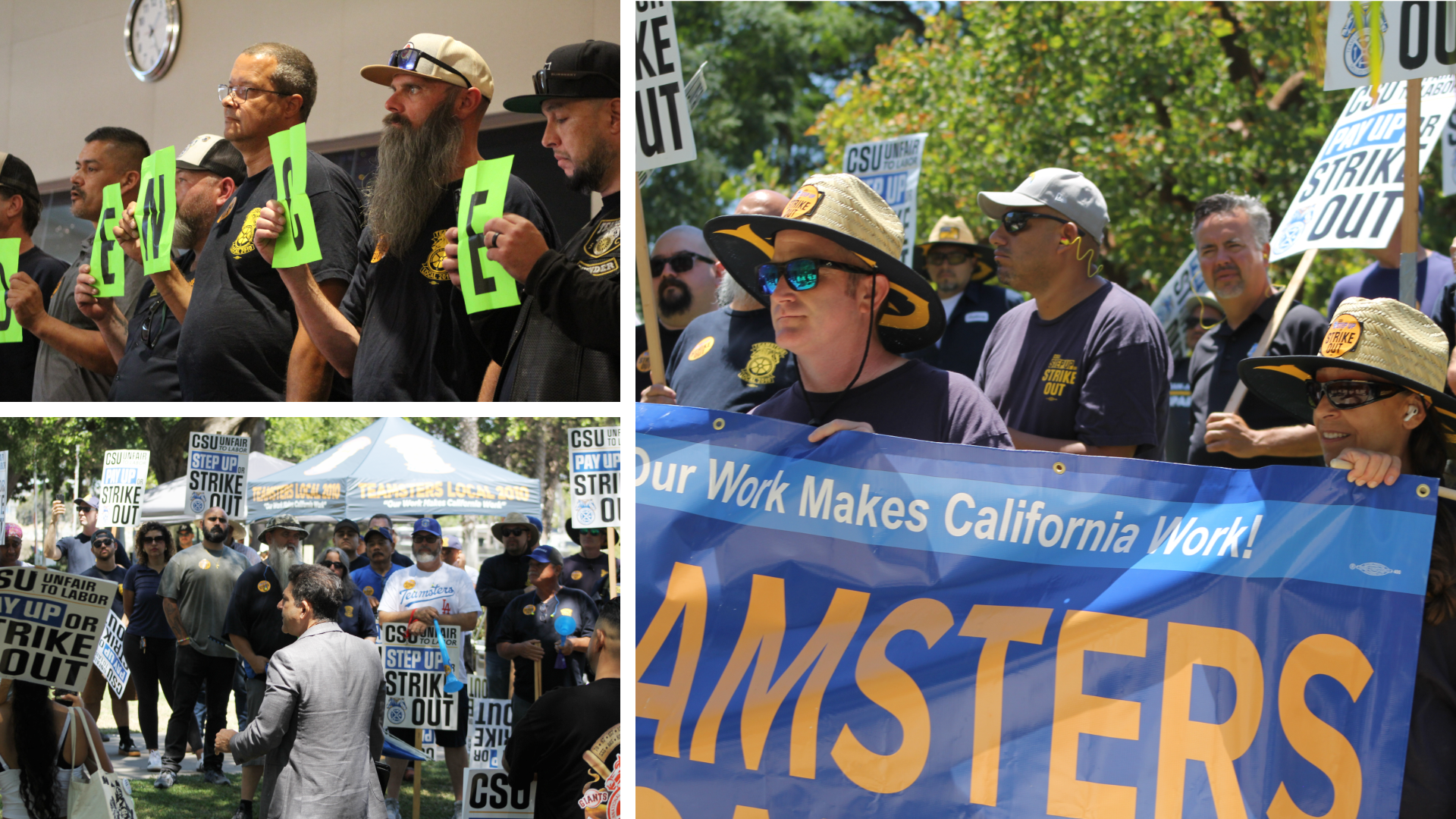 Teamsters Shut Down the CSU Trustees Meeting!✊ 1 csu trustees collage